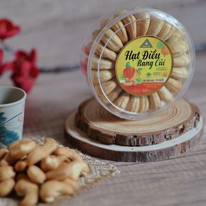 Noix de cajou grillées biologiques de qualité supérieure W180, 163 g, dans une boîte ronde cadeau, durée de conservation de 12 mois, exportées du Vietnam, prix le plus compétitif - Product Image 2