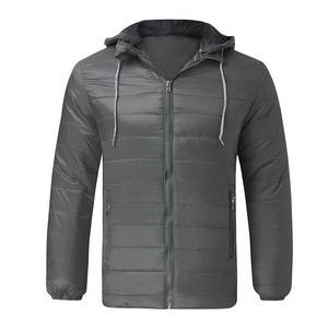 Parka d'hiver robuste à capuche, matelassée et isolée, imperméable, coupe-vent, chaude, pour travaux extérieurs et vêtements de travail - Product Image 1