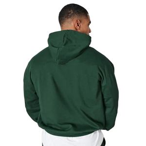 Sweat à capuche vintage pour homme, 100% coton, 340g, poids lourd, couleur unie, logo personnalisé, poche, hiver - Product Image 4