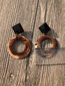 Pendientes artesanales de cuerno de búfalo ecológicos de primera calidad, diseño moderno de HF crafts - Product Image 4