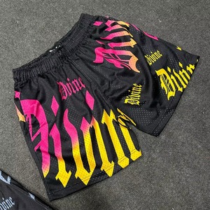 กางเกงขาสั้นสีดำสำหรับผู้ชาย Divine Men's ลายพิมพ์แบบ Sublimation สไตล์สตรีท เอวยางยืด ระบายอากาศได้ดี ผ้าซาติน - Product Image 5