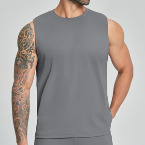 Débardeur de sport respirant pour homme, personnalisé, extensible, en nylon, pour l'entraînement, débardeur de compression athlétique - Product Image 3