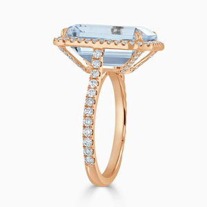 2.50 CT Pink Morganite Cushion Cut in Tulip Prong, Diamond Ring for Valentine’s Day, Gift for <b>Girlfriend</b> or Bridesmaid Ring - Product Image 3