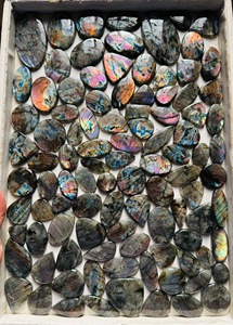 Natural Labradorite Cabochon High Flash Multi <b>Fire</b> – Blue, Purple, Orange Rainbow Labradorite Loose Gemstone Wholesale Lot, - Product Image 3