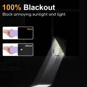 Rideau occultant 100% pour fenêtres, film occultant, sans perçage, couverture de fenêtre occultante, accessoires de couverture de fenêtre occultante - Product Image 2