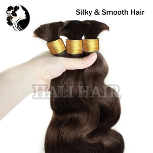 Vietnamien Remy Body Wave 100g En Vrac Haute Qualité Hali Extensions De Cheveux Toutes Les Couleurs Teints Blanchiment Permed Double Dessiné Fin - Product Image 4