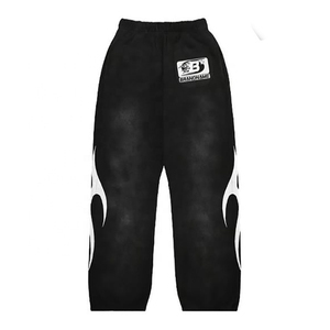 Conjunto Deportivo Personalizado para Hombre, de Lujo, Lavado Ácido, Estilo Desgastado, Ligero, Tejido Elástico en Cuatro Direcciones, Sudadera con Capucha, Pantalones Jogger Holgados, Tallas Grandes - Product Image 2