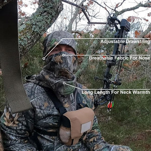 Masque facial respirant, imperméable, coupe-vent et anti-poussière pour la chasse, la randonnée, la pêche, la course à pied, le cyclisme, couvre-visage d'extérieur, cagoule Image RICSA - Product Image 3
