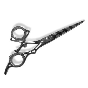 Ciseaux de coiffure en acier inoxydable de nouvelle conception avec poignée portable, ciseaux de barbier et ciseaux à rasoir pour la coupe de cheveux - Product Image 2