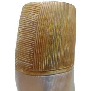 Mug à boire en corne de viking sculpté à la main, vintage et unique, style nautique, verres à shot - Product Image 1