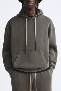 Nouvelle Arrivée Vêtements de Sport Homme Deux Pièces Personnalisées en Polaire Imprimée Unie Décontractée Survêtement de Jogging - Product Image 2