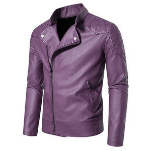Solid Color Breathable Men Clothing <b>Leather</b> <b>Jacket</b> With Custom Private Label High Quality Casual Winter Style <b>Long</b> Sleeve Design - Product Image 4