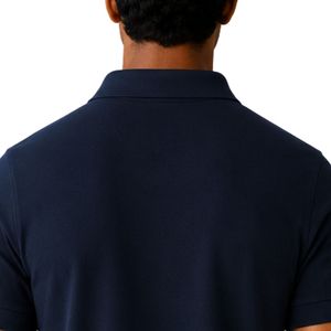Polo Azul Marino para Hombre con Cierre, Diseño de Logotipo Personalizado, Manga Corta, Mezcla de Algodón Premium, Polo Casual de Lujo para Golf, OEM, Moda - Product Image 4