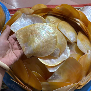 จานเปลือกหอยมุกขัดเงา ถาดเปลือกหอยธรรมชาติ จานใส่คาเวียร์สุดหรู งานฝีมือทำมือ ของขวัญ ขายส่ง - Product Image 1