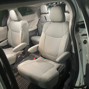 Fundas de Asiento de Cuero a la Medida para <span class=keywords><strong>Toyota</strong></span> <span class=keywords><strong>Sienna</strong></span> LE, XLE, SE, XSE Híbrido 2021-2024 - <span class=keywords><strong>Gris</strong></span>, 8 Asientos (Sin Reposapiés) - Product Image 6