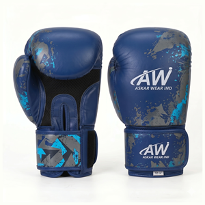Askar Wear Ind Boxing <b>Gloves</b> <b>12</b> <b>Oz</b> PU Leather Training <b>Gloves</b> With Velcro Closure For Sparring And Training Adults - Product Image 1
