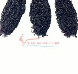 Extensions de cheveux humains bruts Pixie Curl 100% à vapeur naturelle Super Double Drawn Pixie Curls Virgin Hair - Product Image 4