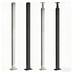 PureView Modern Stainless Steel &amp; Glass <strong>Railing</strong> for Outdoor Stair <strong>Railings</strong>-Barrier-Free Safe Sleek Transparent Design - Product Image 3