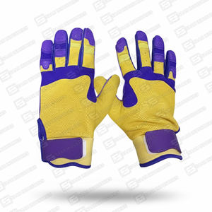 Guantes de Bateo de Béisbol de Cuero de Alta Calidad, Profesionales, Personalizados, para Mano Derecha, con Velcro, para Exteriores, Más Vendidos - Product Image 2