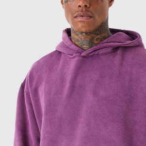 Sudadera con Capucha Unisex Personalizada, Lavado Ácido, para Invierno, Fabricante OEM ODM, Marca Privada, Colores y Tallas Personalizables, Tejido Transpirable de 300g - Product Image 5
