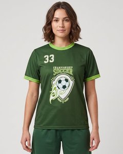 Ensemble de maillots de football pour femmes en polyester anti-rides à séchage rapide, col en V, design personnalisé, maillot de volley-ball flamboyant, prix de gros abordable - Product Image 1