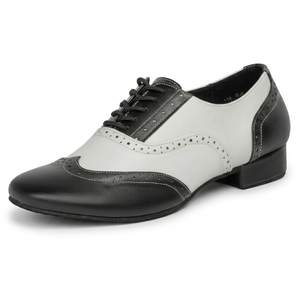Chaussures de danse latine Baifa Danzo pour hommes, salsa, tango, semelle en cuir PU, tige synthétique de 1 pouce, colorées - Product Image 1