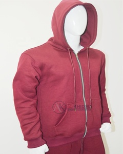 Sweat à capuche zippé personnalisé pour homme, en molleton de coton respirant, avec poches, pour l'hiver, performance athlétique, brodé, OEM ODM, vêtements de sport - Product Image 2