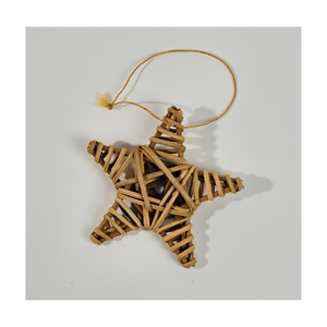 Decoraciones Navideñas de Ratán, Adornos Tejidos Naturales para Decoración del Hogar en Días Festivos y Exportación al por Mayor - Product Image 1