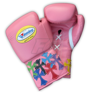 ถุงมือชกมวยหนังวัวแท้คุณภาพสูงจาก Winning Boxing Gloves Global Supply แบบผูกเชือก แห้งเร็ว เหมาะสำหรับฝึกซ้อมและแข่งขัน ผลิตเพื่อการส่งออก - Product Image 2