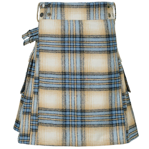 Kilt Tartán Moderno Carnegie para Hombre, 8 Yardas, Vestimenta Escocesa de las Tierras Altas en Lana Acrílica, Diseño Tradicional de Clan, Ropa Europea - Product Image 3