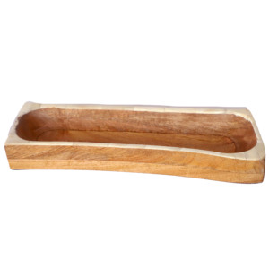 Plateau de service rond en bois artisanal ST-003 |   Plateaux décoratifs à motifs abstraits de style mid-century modern en gros - Product Image 3