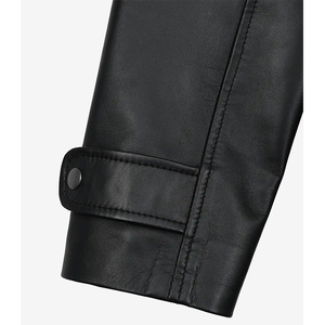 2026 OEM Premium Original Black Long <b>Coat</b> Leather Jackets For Men's High Quality Low MOQ Plus Size Winter Fashion <b>Heated</b> Jackets - Product Image 5