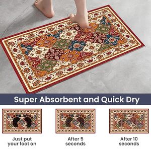 Tapis de bain absorbant en terre de diatomée personnalisé, séchage rapide, antidérapant et anti-goutte, tapis de toilette anti-salissures - Product Image 5