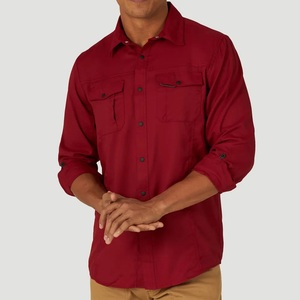 Top Selling High Quality Short Sleeve Spandex/Polyester Anti-Bacterial UPF 50 Custom UV Protection Button-Up Fishing Shirt <b>for</b> - Product Image 1