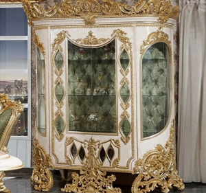 ชุดโต๊ะรับประทานอาหารไม้สักทองคำหรูหราสไตล์ยุโรปแกะสลักโบราณ พร้อมท็อปหินอ่อน สำหรับใช้ในโรงแรม เป็นมิตรกับสิ่งแวดล้อม ผลิตในอินโดนีเซีย - Product Image 6