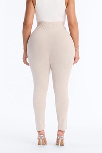 Soft High Waist Full Length Tummy Control <b>Women</b> Fitness <b>Warm</b> <b>Leggings</b> Pants Seamless Solid Color <b>Leggings</b> For <b>Womens</b> - Product Image 2