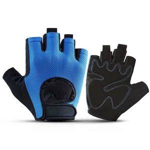 Breathable <b>Half</b> Finger Fitness Gloves Non <b>Slip</b> PU Leather Weight Lifting Training Gloves for Gym Cycling - Product Image 2