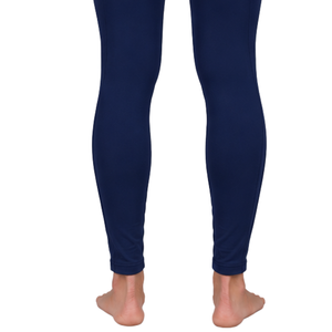<b>Women</b> <b>Navy</b> Blue Horse Riding <b>Leggings</b> High Waist Equestrian Breeches Stretch Silicone Grip Tights for Riding Training Wear - Product Image 3