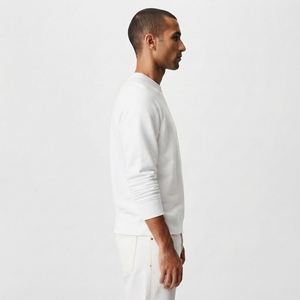 เสื้อสเวตเตอร์คอกลมของผู้ชายผ้าขนแกะคอตตอนเนื้อเรียบสวมใส่สบาย - Product Image 2