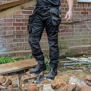 กางเกงนิรภัย ทนทาน เสื้อผ้าสำหรับงานอุตสาหกรรม มองเห็นได้ชัดเจน กางเกงนิรภัยสำหรับงานก่อสร้างกลางแจ้ง - Product Image 6