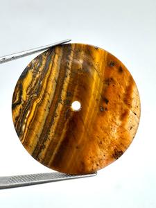 Esfera de Reloj de Ojo de Tigre Natural Genuino de 31.50mm 0.70mm, Esfera de Piedra Marrón Dorado, Esfera de Reloj de Piedra Preciosa de Ojo de Tigre Premium - Product Image 5