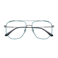 Montures de lunettes photochromiques UV420 carrées à monture complète en titane léger, titane pur, prêtes pour la prescription, logo personnalisé