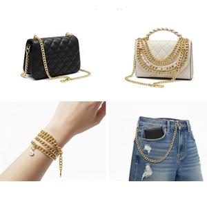 OEM Wholesale Aluminum Metal 48 Inch Golden Chain Removable Shoulder Strap Bulk Luxury Bag Chain <b>Accessory</b> for <b>Handbags</b> & Purses - Product Image 3