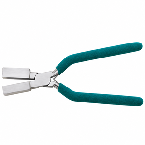Square Mandrel <b>Pliers</b> <b>Small</b> Medium Large Jumbo 6.75in Stainless Steel PVC Grip Silver Custom Grip Color ZETOMEDPRO - Product Image 1