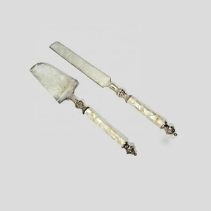 Juego de mesa de acero inoxidable con mango anudado a mano, Set de vajilla de diseño real para queso - Product Image 4