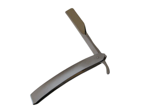 ที่ใส่ใบมีดโกนแบบตรงสำหรับมืออาชีพ ครึ่งใบมีด สแตนเลสสตีล อุปกรณ์โกนหนวดสำหรับร้านตัดผม  ปรับแต่งโลโก้ได้ เลือกสีได้ - Product Image 4