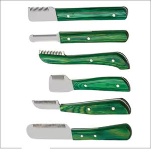 Nouvel arrivage : Kit de toilettage pour animaux de compagnie en acier inoxydable avec outils en bois, garantie à vie, conçu pour un démêlage du pelage sans effort - Product Image 2