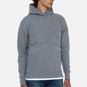 Sweat à capuche zippé latéral pour homme, style streetwear, couleur unie, 420 g/m², poids lourd, vierge, nouvelle collection, vente chaude - Product Image 5