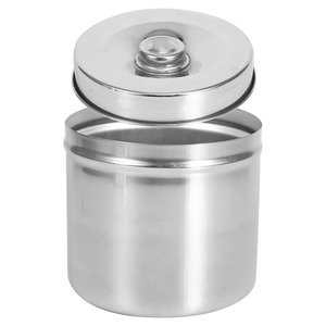 Pot à pommade en acier inoxydable Holloware, réutilisable, pour usage médical, chirurgical et hospitalier, par Mahfooz Instruments - Product Image 1