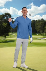 Polo de Golf de Manga Larga para Hombre, Corte Ajustado Informal, Transpirable, de Secado Rápido, Tela Suave, Cuello Clásico, Botones en la Parte Superior, para Uso Diario - Product Image 6